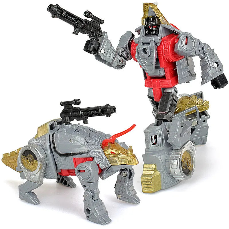 New 5 IN 1 BPF G1 Cool 33CM Devastator Transformation Toys Anime Action Figure Robot Dinosaur Model Boy Kids Gift