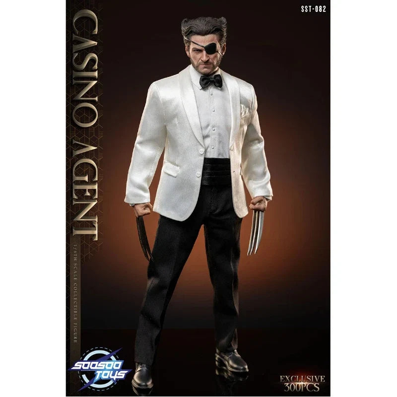 Soosootoys SST082 Casino Wolverine Action Figure Original Collectible High Detail Costume Sculpt Movable Joints Display Toy Gift