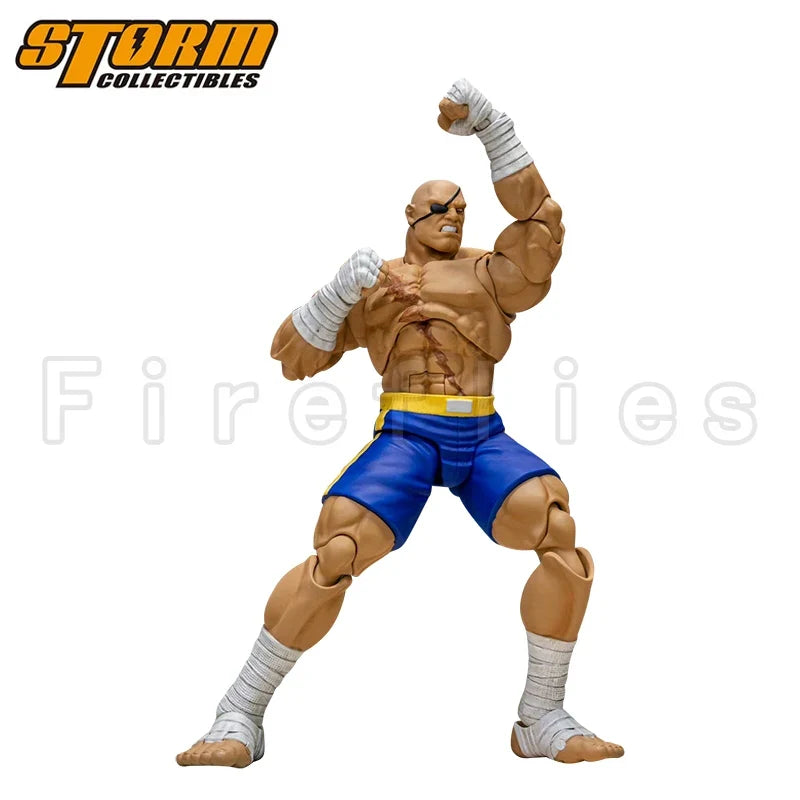 1/12 Storm Toys Collectibles Action Figure Street Fighter Zero 3 Storm Arena Sagat Model For Gift