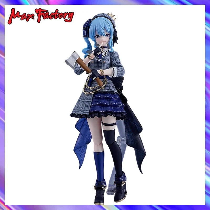 Original in Stock Max Factory Figma#642 Hololive Hoshimachi Suisei Figures Model Toy Gift Collection Ornament