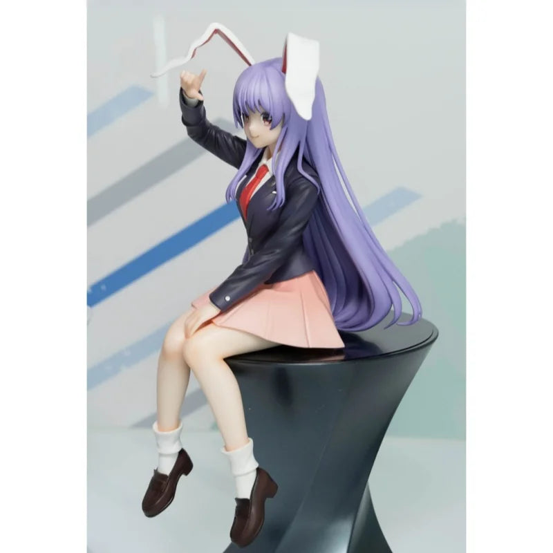 New Original Furyu Touhou Project Reisen Udongein Inaba 15cm Anime Figure Collection Model Desktop Sitting Posture Ornament Toys