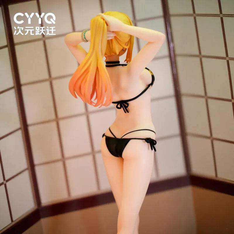 CYYQ Marin Kitagawa Figure Swimsuit My Dress-Up Darling Anime Beautiful Girl Statue Desktop Decoration Model For Anime Fans