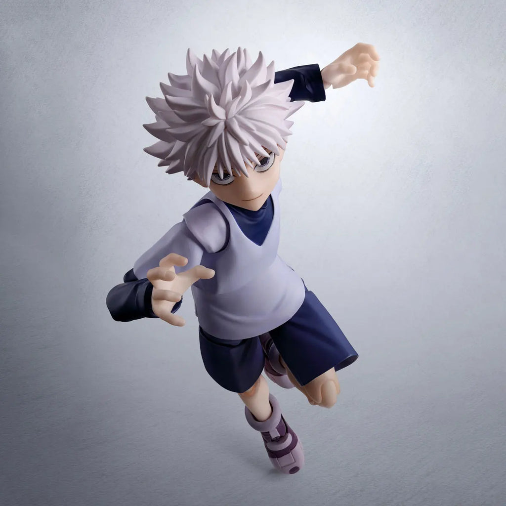 Genuine Bandai Original HUNTER HUNTER Figure Model Kits S.H.Figuarts 1/12 Anime Figures Killua Zoldyck Action Model Toys Gift