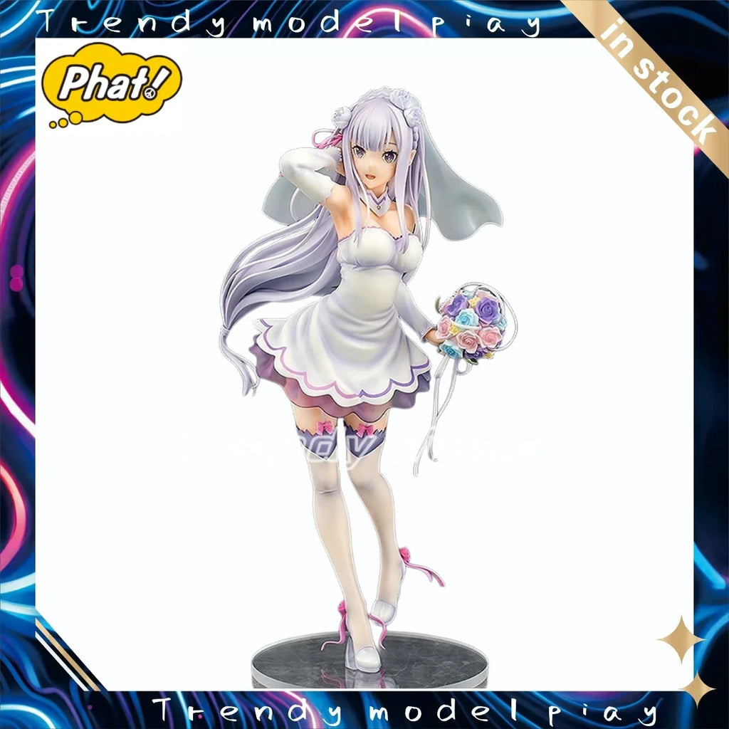 In Stock Original Phat! Re: ZERO - Starting Life in Another World Emilia 1/7 Action Figure Model Figures Toys Gifts Collection