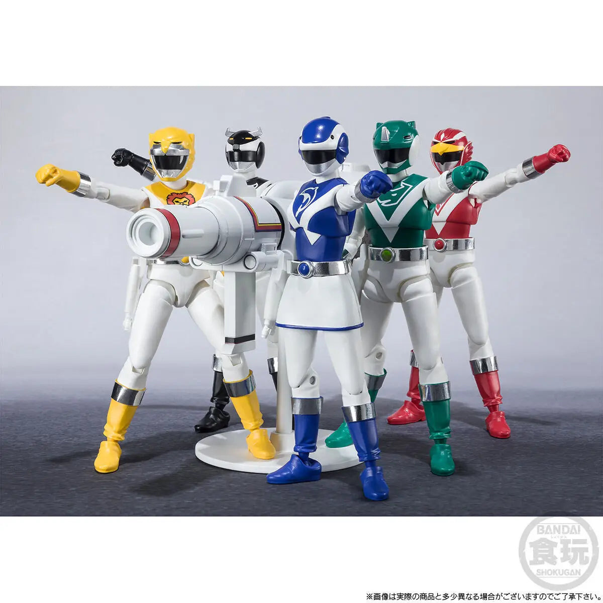 Bandai Original Shodo Shokugan Choujuu Sentai Liveman Super Minipla Liveman Life Robot Boxer Anime Action Figures Toys Boy Gifts