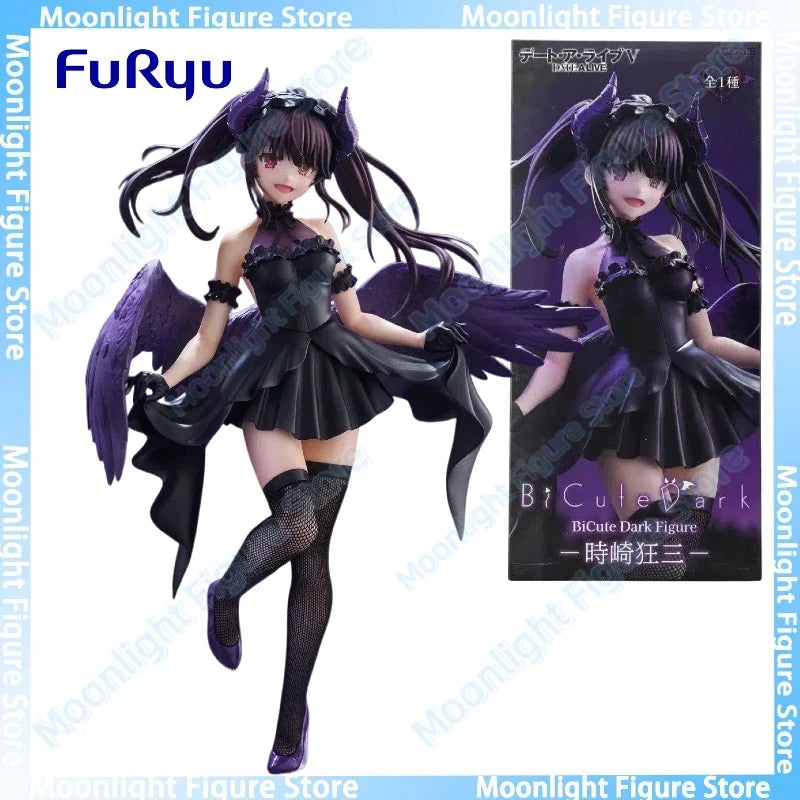 In Stock FuRyu BiCute Dark Tokisaki Kurumi Little Devil Desktop Cute Doll Anime Action Figure Toy Gift Model Collection
