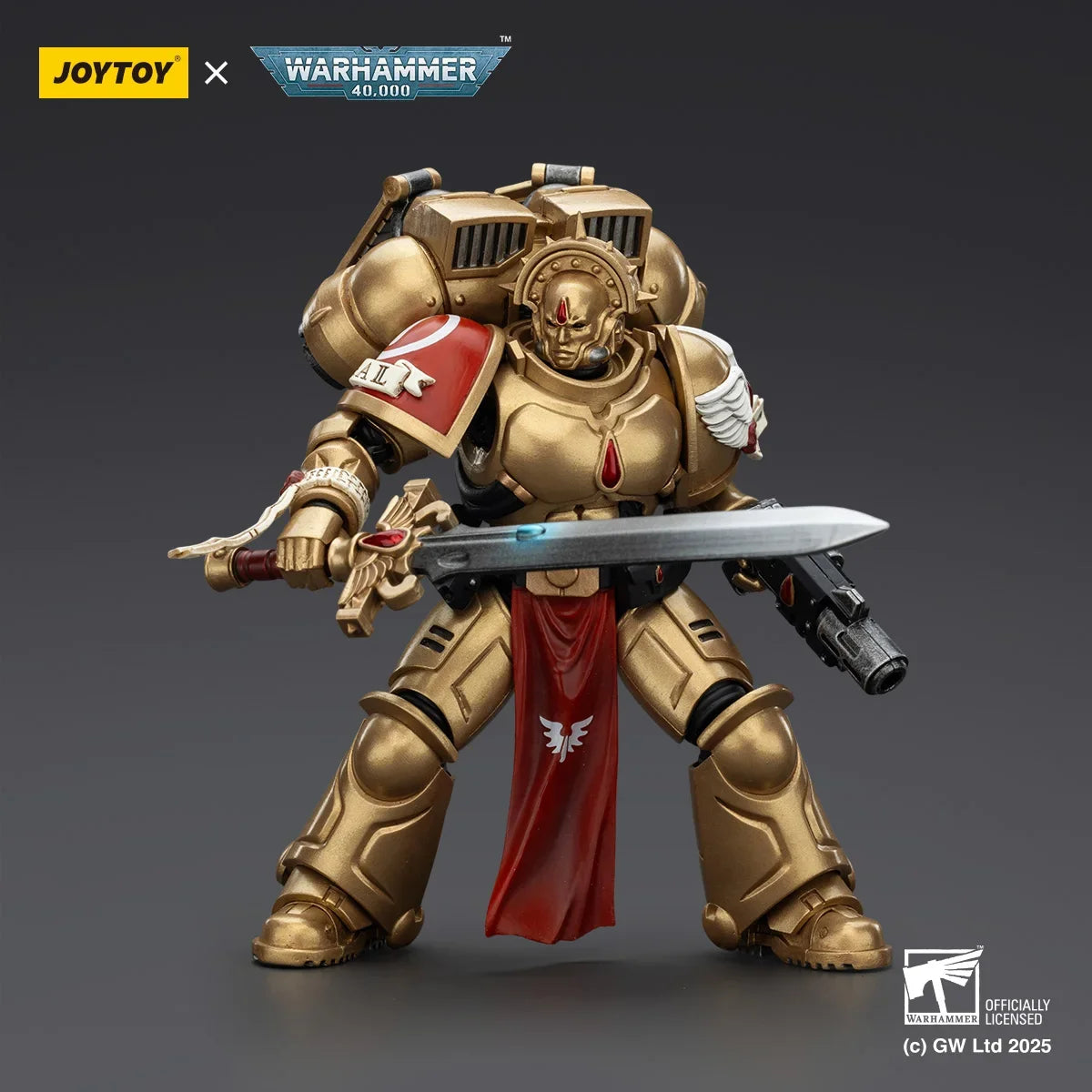 [Pre Order] JOYTOY 1/18 Action Figure Warhammer 40K Blood Angels Sanguinary Guard with Inferno Pistol and Encarmine Blade Toys