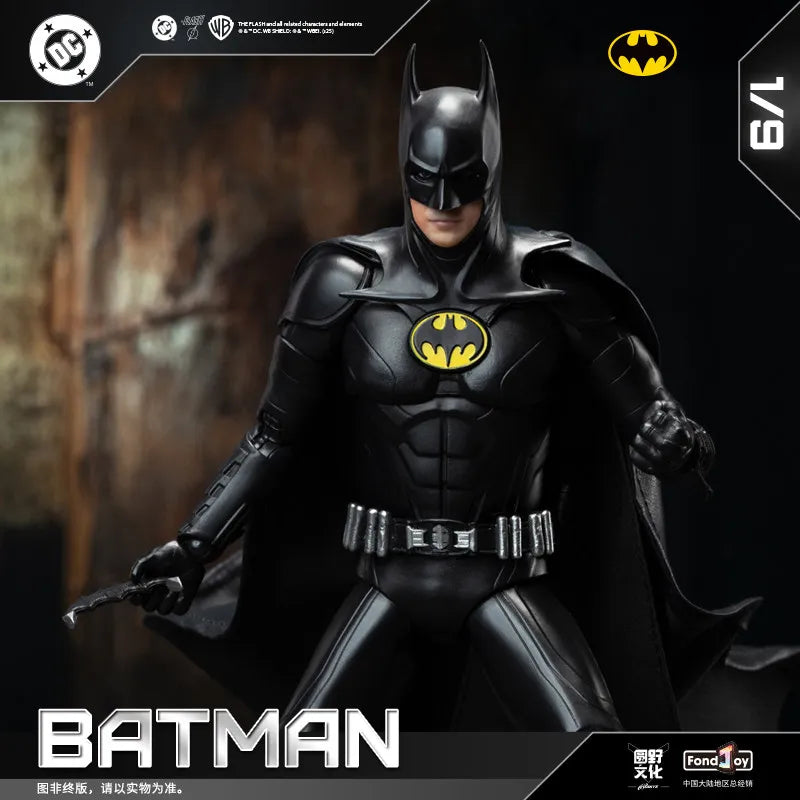 2026 FondJoy Keaton Batman Action Figure Official 2023 1/9 Scale Collectible Statue Desktop Decor Model Kit For DC Boy Fans Gift