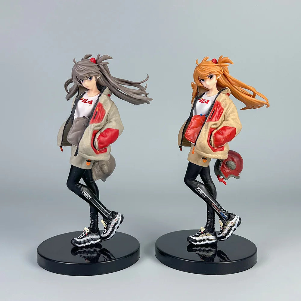 Anime Evangelion Asuka Anime Action Figure Model Gifts Collectible Figurines for Kids Desktop Decoration