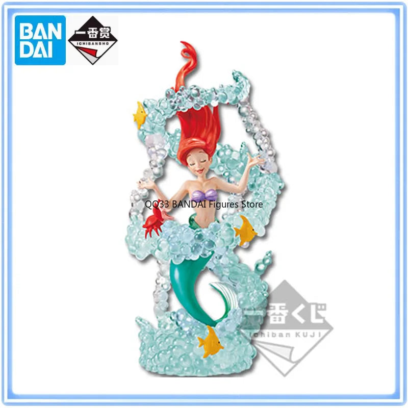 BANDAI Original Ichiban Kuji Disney Beautiful Stories Ariel Mermaid Action Figure Model Desktop Decoration