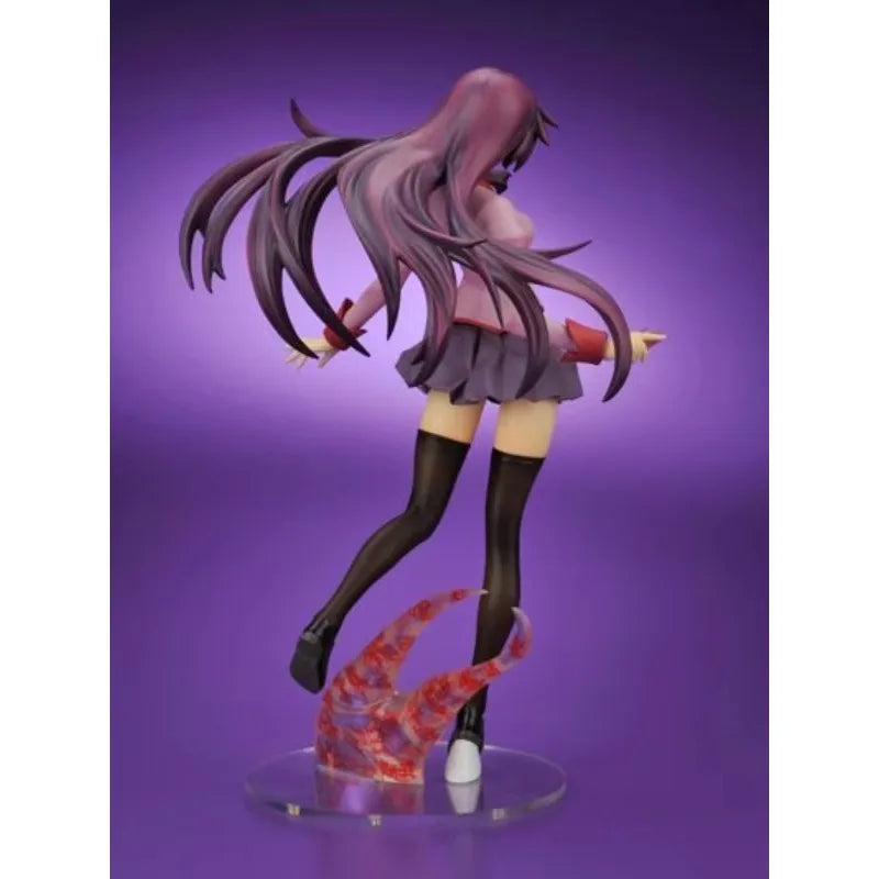 Bakemonogatari Senjougahara Hitagi Standing posture 21.5cm PVC Action Figure Anime Figure Model Toys Figure Collection Doll Gift