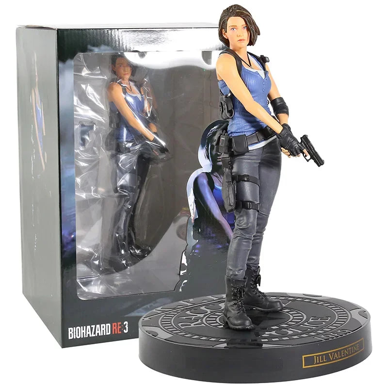 Biohazard RE Leon S. Kennedy / Jill Valentine Figure Figuine Model Statue Decoration PVC Toy