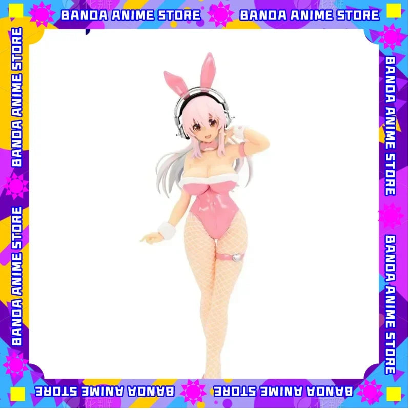 In stock Original FuRyu 30cm Super Sonico Bunny Girl Action Figure Anime Sexy Girl Figure Adult Doll toys gifts