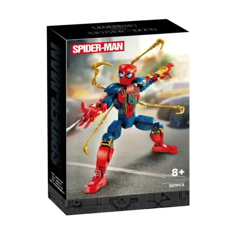 76298 Marvel Iron Spider-Man Construction Figure, Super Hero Toy for Kids, Buildable Toy Model, Gift for Boys and Girls