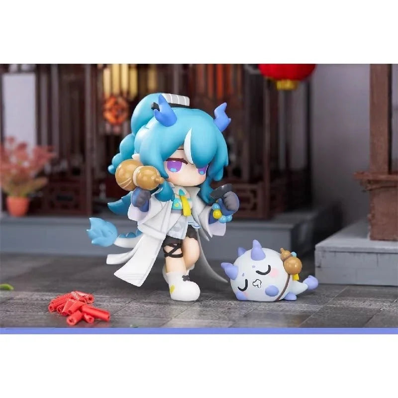 Apex Toys Arknights Have Some Dessert Q Version Series Nian Ling Dusk Action Figure Model Collectible Toys Gift Series Ornaments