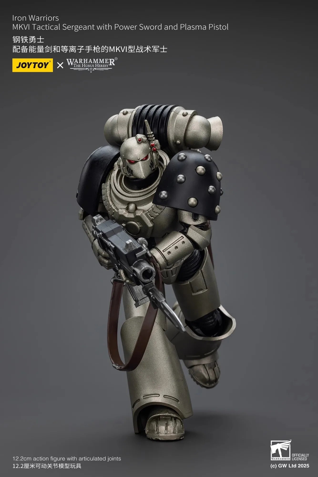 JOYTOY Warhammer The Horus Heresy 1/18 Scale Iron Warriors MKVI Tactical Sergeant Command Squad Joint Action Figure Model Toys