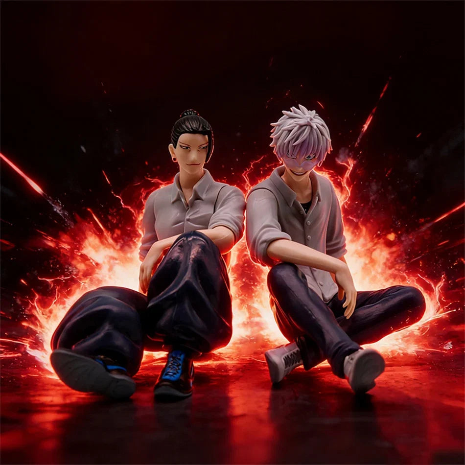 10cm Jujutsu Kaisen Mini Figures Satoru Gojo Figure Action Geto Suguru Figurine Q Version Anime Model PVC Collection Toys Statue