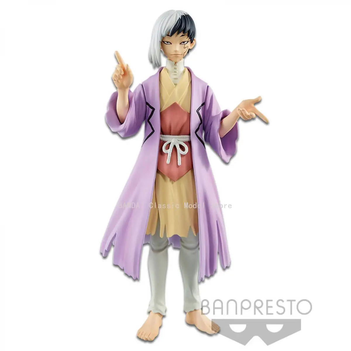 Special In Stock Original Bandai Banpresto Dr.stone Ishigami Senku Asagiri Gen Kohaku Figure Anime Genuine Boxed Model