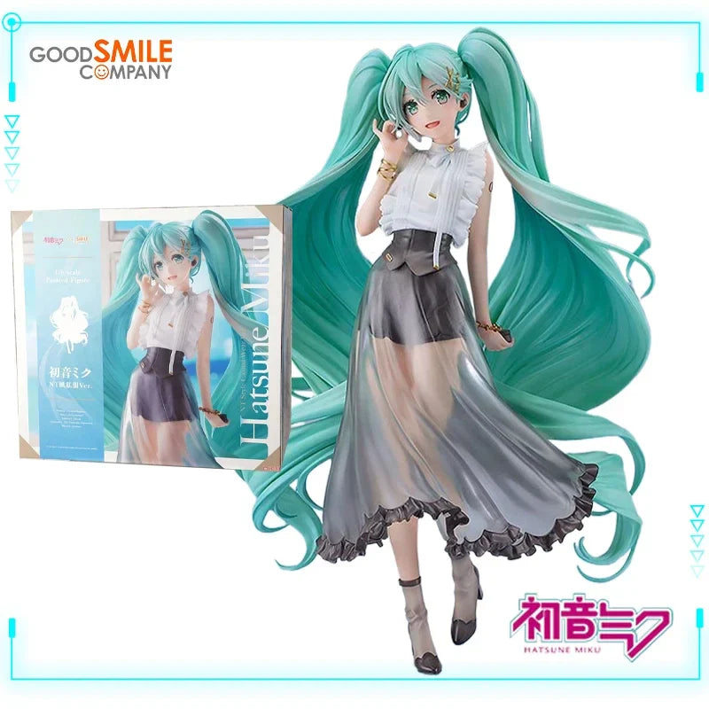 Auf Lager GSC Original Genuine Vocaloid Hatsune Miku 1/6 NT Style Freizeitkleidung Ver. 28cm Sammlungsmodell Spielfiguren Anime Geschenk