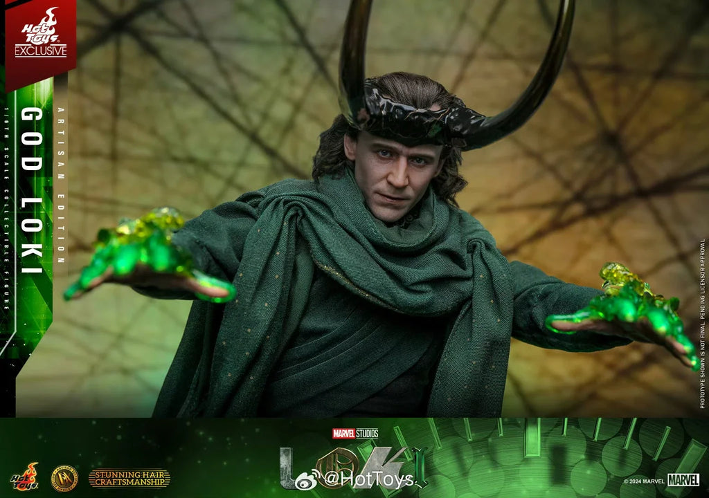 In Stock HotToys God Loki Gel Hair Version Hair Transplant Version 1/6 Soldier Doll Anime Action Figure Toy Model Collection
