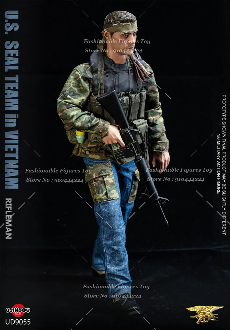 IN STOCK UD9055 1/6 Scale Men Soldier U.S.SEAL TEAM in VIETNAM RIFLEMAN Full Set 12Inch Action Figure Model Collectible Toys