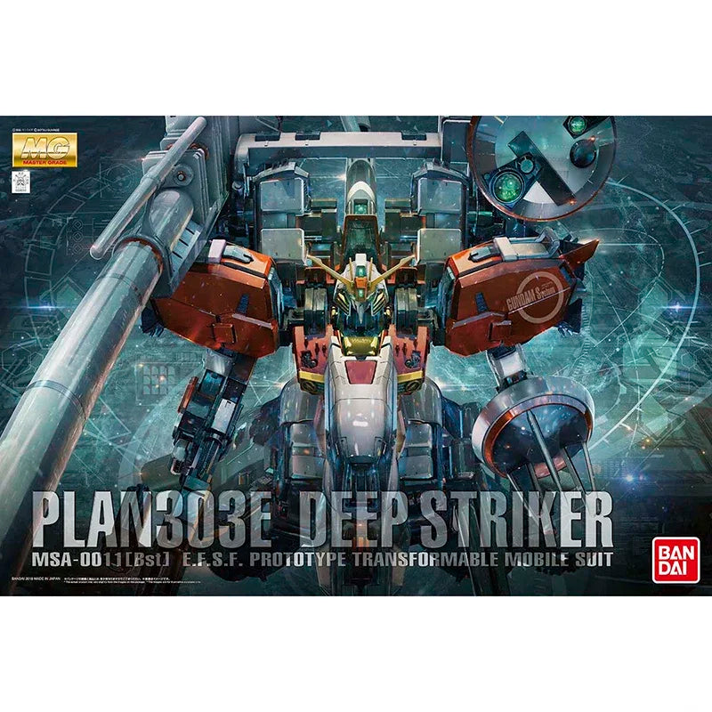 In Stock Bandai Genuine Anime MG 1/100 Deep Striker Gundam Action Figure Assembly Toys Gift Collectible Model Ornament