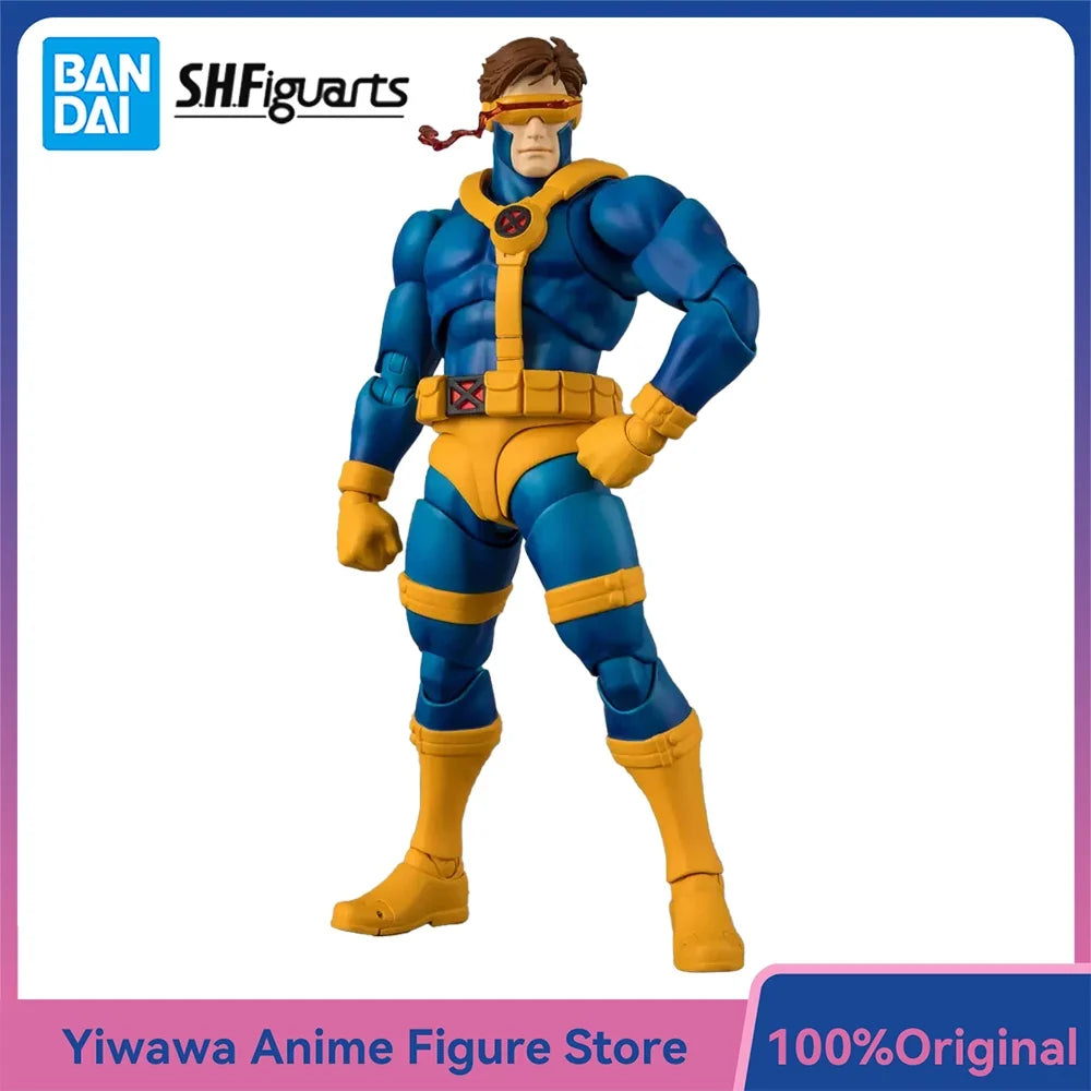 In-Stock Original BANDAI S.H.Figuarts X-Men Cyclops (Gamerverse) 14.5cm Collectible Action Comic Figure Model Ornament Toy Gifts