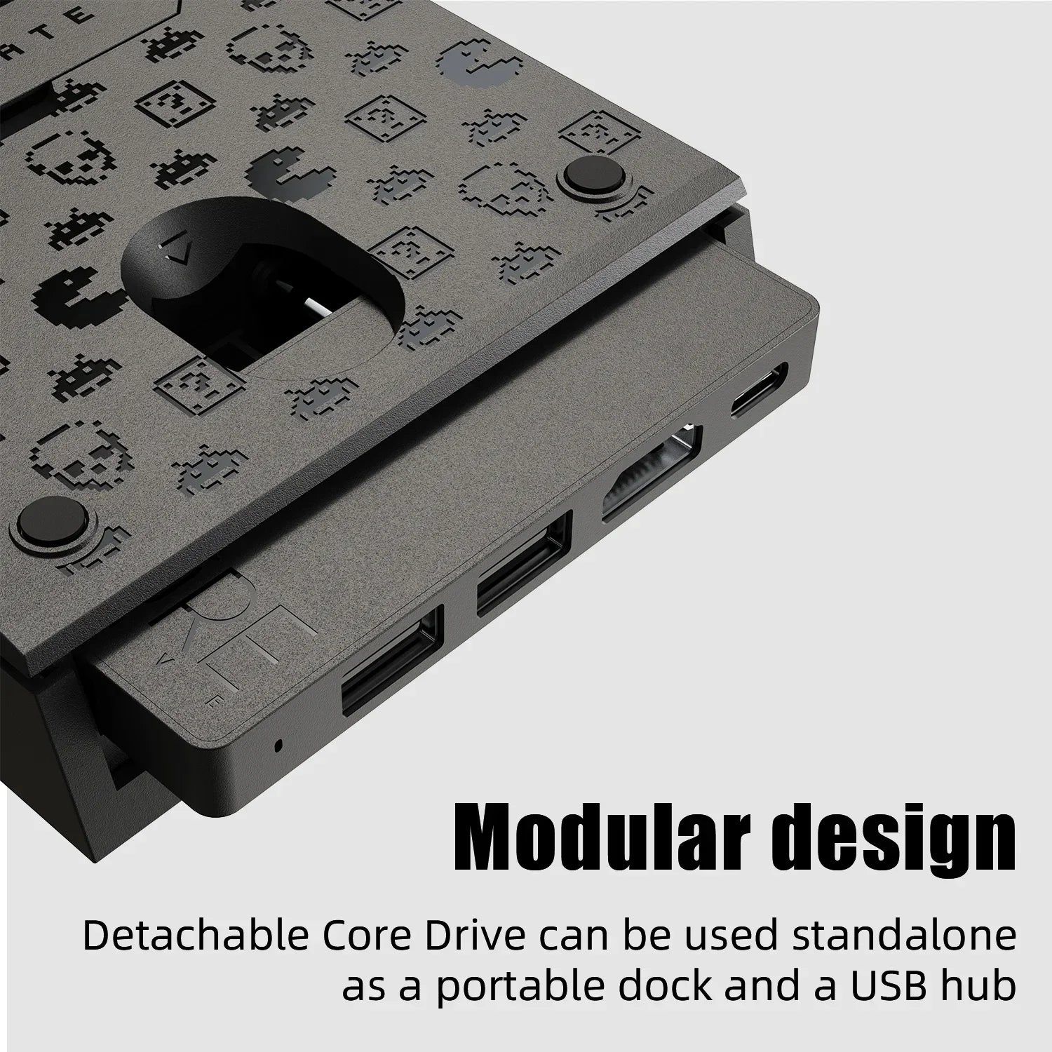 Savage Raven by Skull & Co. Jumpgate Dock USB C Hub Portable Stand Docking Station for Switch 2 and OLED Game Accessories