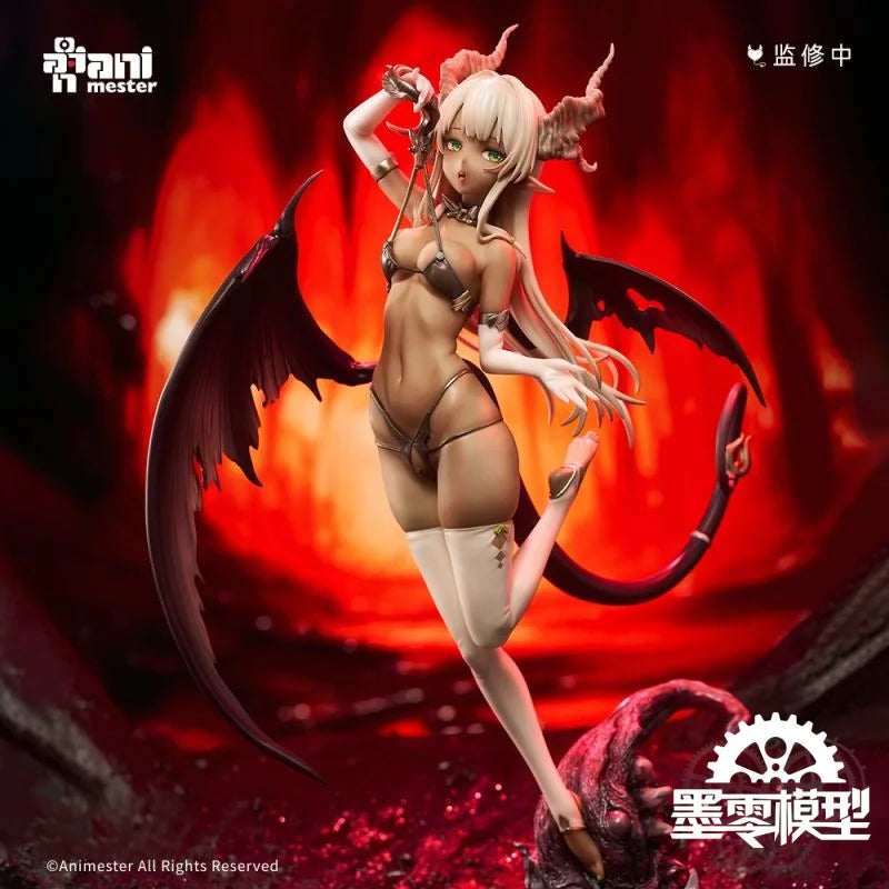 Original Animester 1/7 Little Devil Moemoeko 29cm Pvc Hentai Anime Action Figures Model Collection Ornament Toy