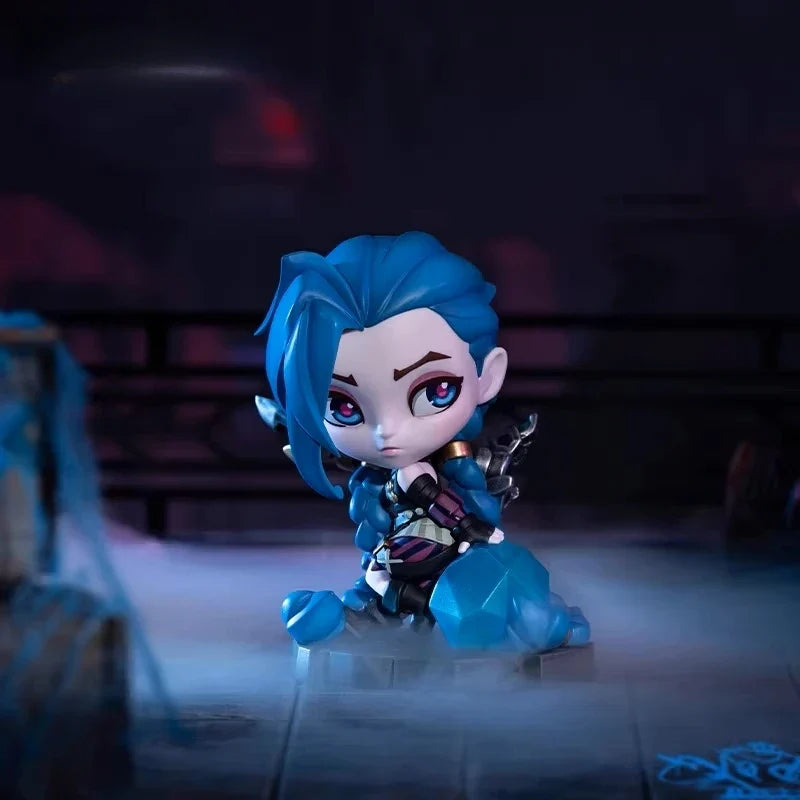 Lol League Of Legends Arcane Jinx Anime Game Chibi Figure Q Version Ornaments Game Peripherals