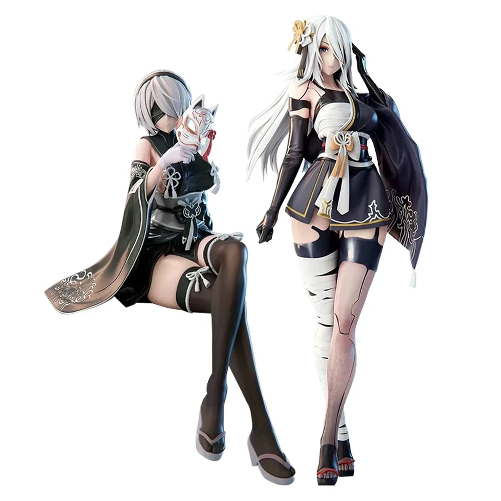 Anime 2Byorha figure 2Byorha action figure 2Byorha figurine Doll PVC kimono Model Toys Collection Statue Gifts Desktop figurine