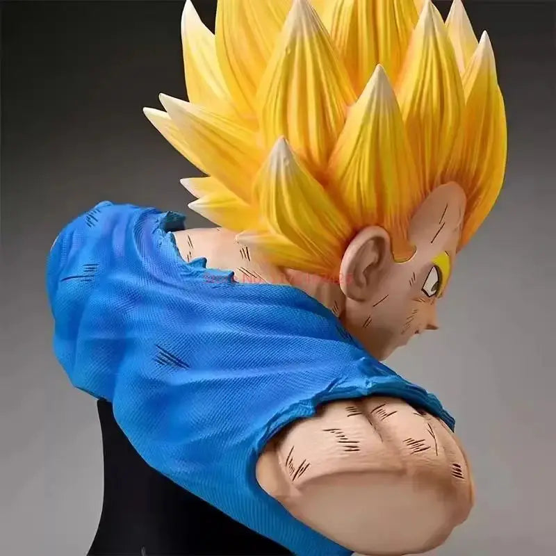 37CM Dragon Ball Z Anime Figure Demonized Vegeta Half Bust Super Saiyan Pvc Model Decoration Ornaments Collection Kids Gift Toys
