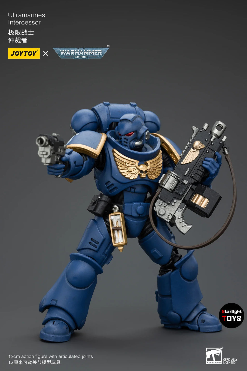 JOYTOY 1/18 Action Figure Warhammer 40K Intercessors UItramarines Space Wolves Lmperial Fists Blood Angels Toys Model Gifts