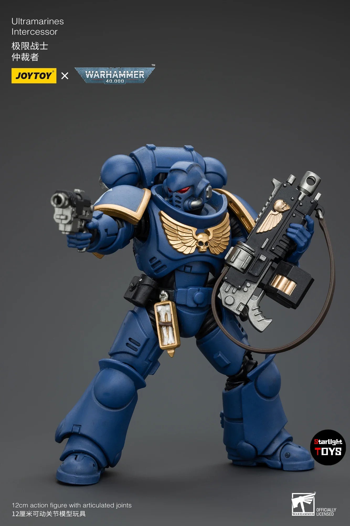 JOYTOY 1/18 Action Figure Warhammer 40K Intercessors UItramarines Space Wolves Lmperial Fists Blood Angels Toys Model Gifts