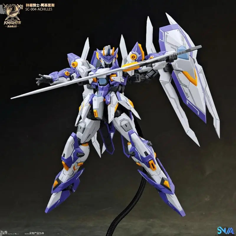 1/144 SNAA THE ROUND TABLE KNIGHT SC-004 AEGIS KNIGHT ACHILLES  Action Figure Mecha Assembly Model Kit Collectible Boy Toys Gift