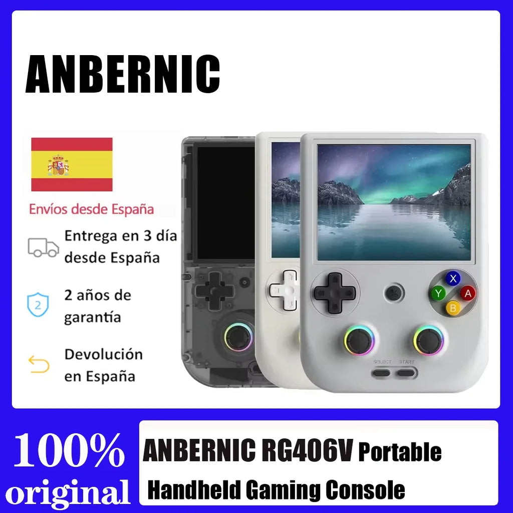 ANBERNIC RG406V Retro Game Console Portable 4-inch IPS Multi-Touch Display Android 13 HDMI Output FOTA Upgrades