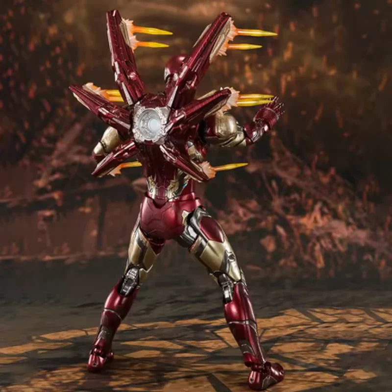 Marvel Avengers Iron Man Mark 85 16cm Articulated Action Figure Collectible Model Statue For Desktop Decoration Kids Xmas Gifts