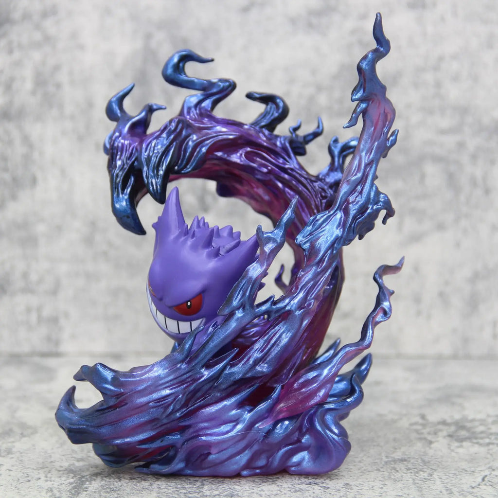 18cm Pokemon Gengar Shadow Claw Attack Anime Figure Game Popular Characters Statue Collectible Kawaii Model Kids Toys Doll Gifts