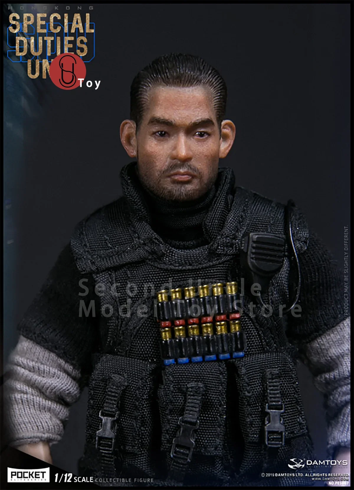 DAMTOYS PES007 PES008 1/12 Pocket Elite Series Hongkong SDU Fai Sir Sam Sir Male Soldier Action Figure Full Set Model Toys