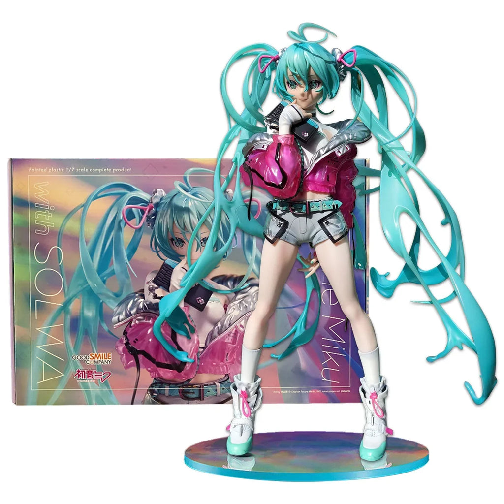 24cm Anime Hatsune Miku Action Figures Beautiful Girl Trendy Singer Figures Model Toys Kawaii Doll Children's Christmas Present