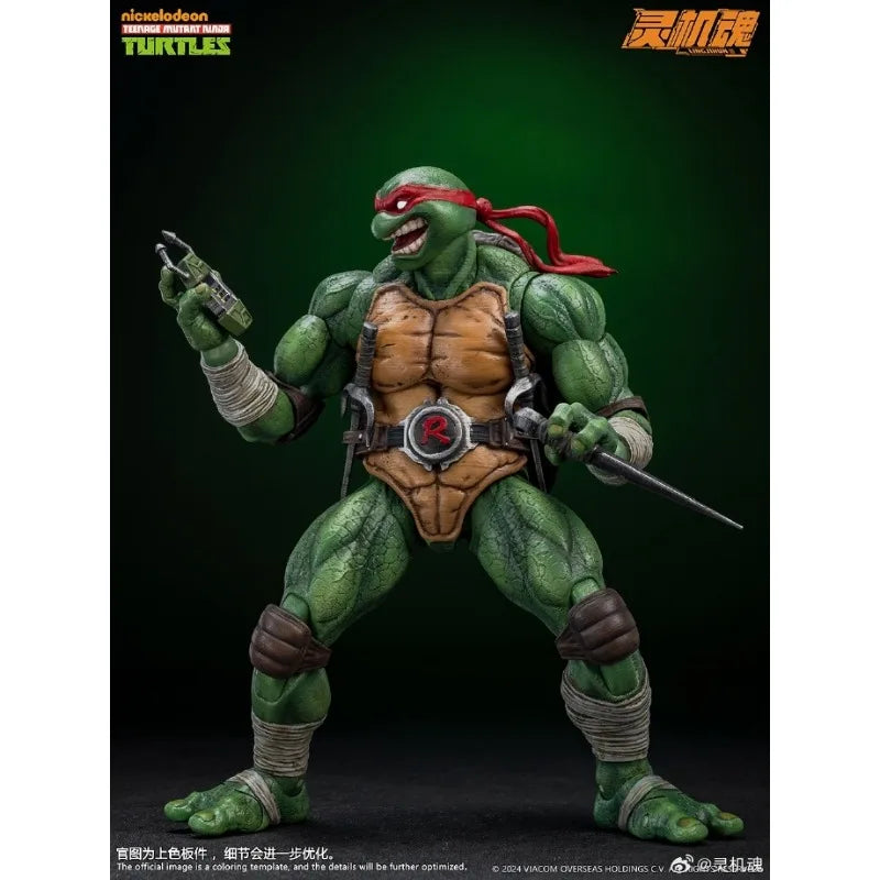 Genuine in Stock Memory Toys&Lingji Soul Finished Product Movable Doll TURTLES Anime Raphael&Leonardo Toys Festival Gift for Boy