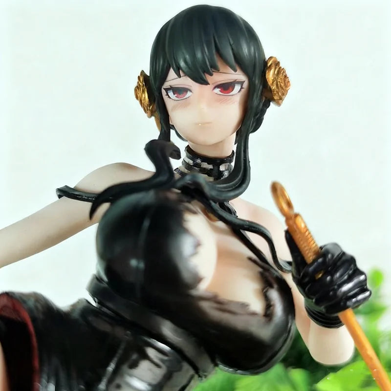 32cm Anime Spy Family Yor Forger Battle Pvc Action Figure Toys Game Spy X Family Collection Model Gift
