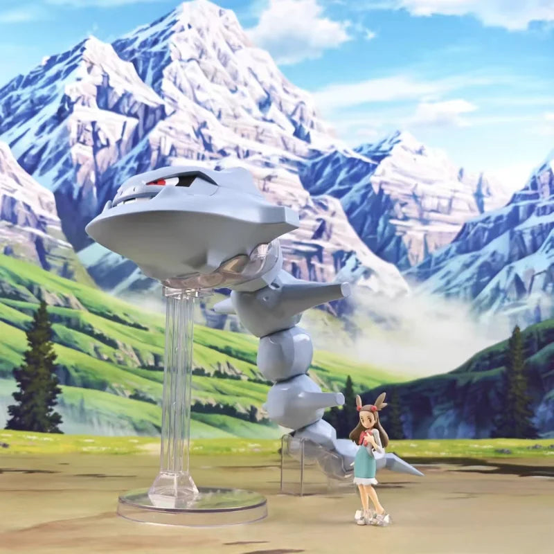 In Stock BANDAI Original Pokemon SCALE WORLD Johto Region Jasmine Steelix Anime Figure Toys Gift Collectible Model