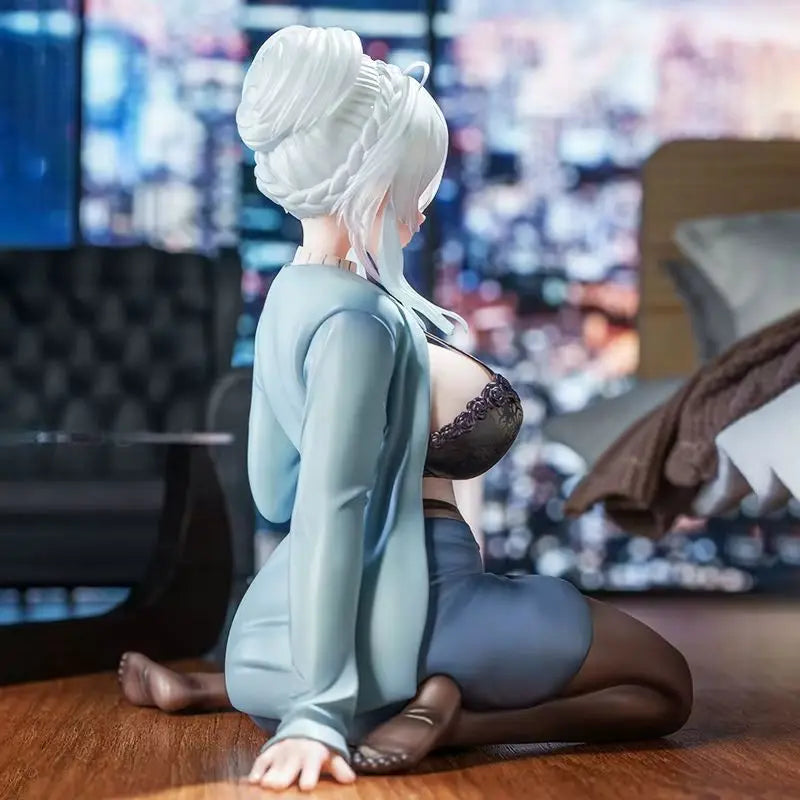 14cm Yukino Anime Figure Deep Winter Seated Yuki Onna Cold Beauty Bishoujo Statue Collectible Japanese Model Ornament Adult Toys