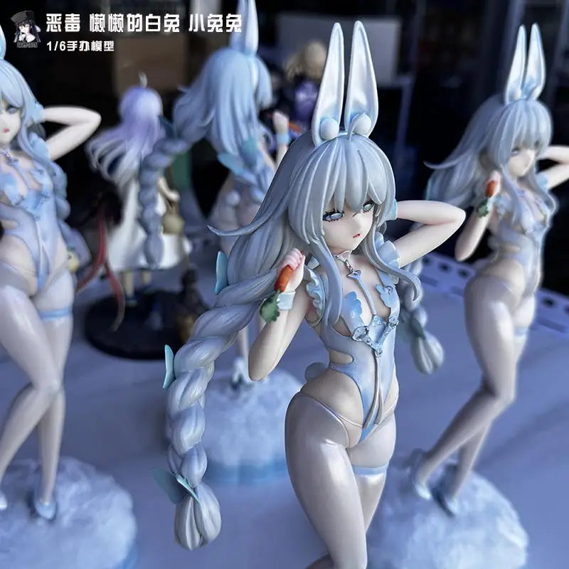 Azur Lane Loli Vichya "Lazy Bunny" Figure - White Bunny Girl Standing Pose Statue