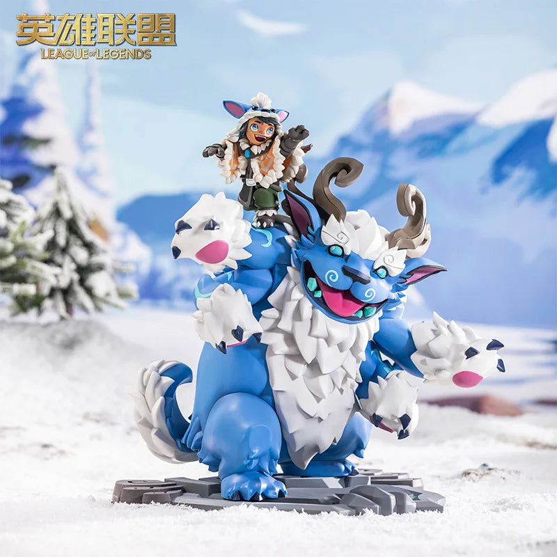Original LOL League of Legends Gwnya Sononu Rabe Medium Skulptur Anime Action-Doll-Serie Accessoires Modelle Spielzeug Geschenke