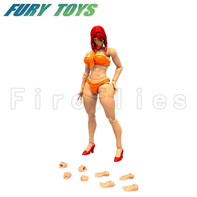 1/12 Fury Toys Action Figure Female Body Figure Valeria Hana Imani Anime Model Toy