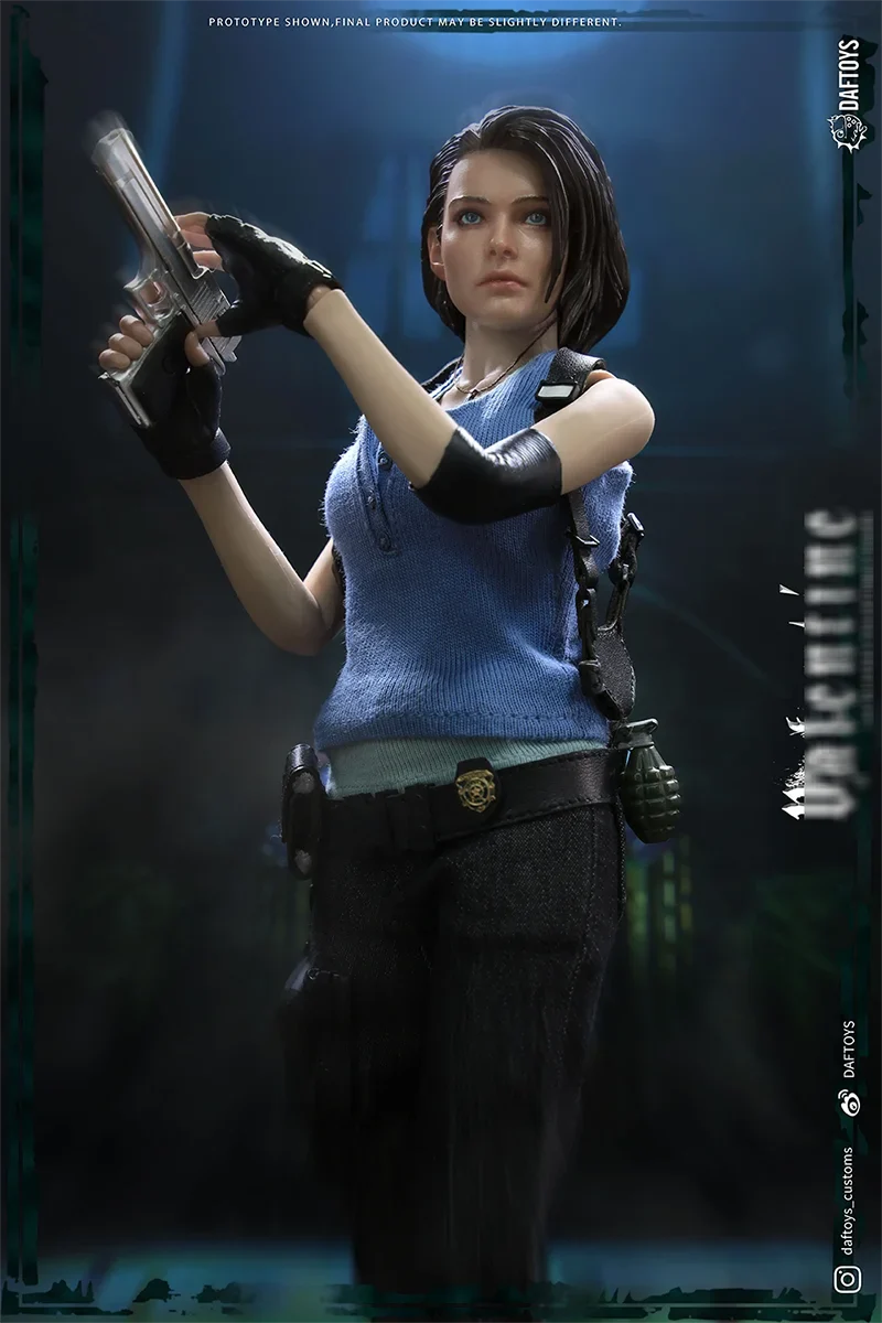1/6 DAFTOYS F017 Policewoman Jill Electromagnetic Gun Version Action Figure Model Toys12-inch Collection Scene Ornaments Gift