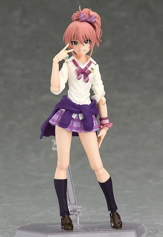 Original Max Factory Figma#268 THE IDOLM@STER Cinderella Girls Jougasaki Mika Anime Figure Model Toy Gift Collection