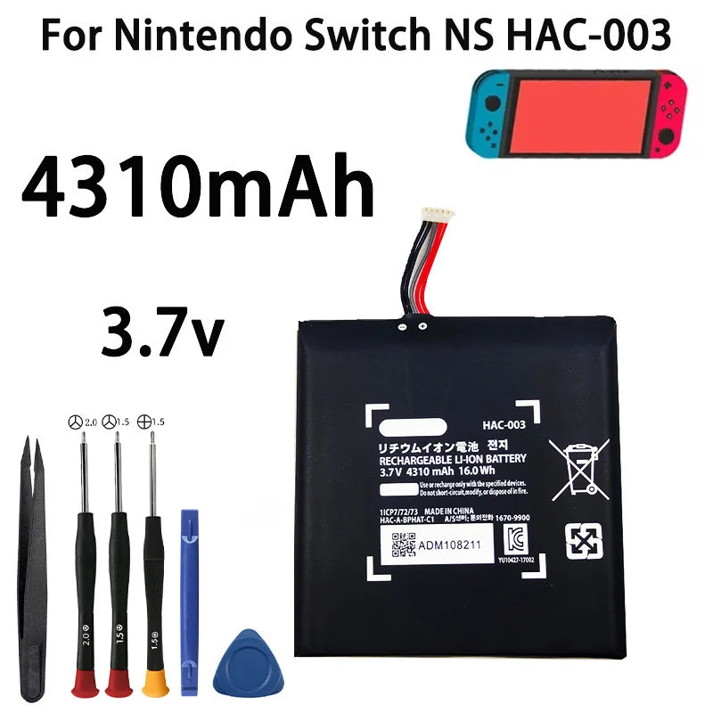 New Genuine HAC-003 HAC003 Rechargeable Battery For HAC 003 NS Switch Game Console HAC-001 4310mAh Batteries